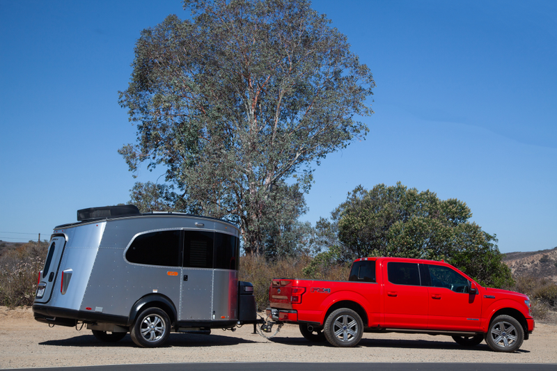 Illustration for article titled A 2018 Ford F-150 Diesel Pulling an Airstream Basecamp Is the Best Version of 'Camping'